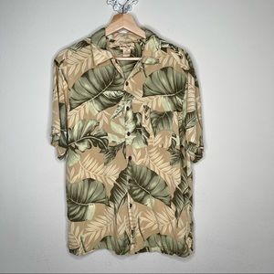 Panama Jack button down short sleeve shirt Banana leaf / Banana leaves